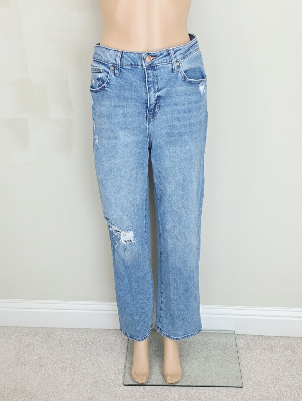 BCBGeneration Skater Straight Distressed Jeans Pants - Picture 10 of 10